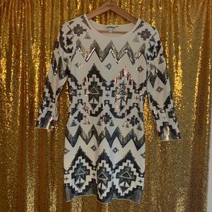 EXPRESS sequin deco dress